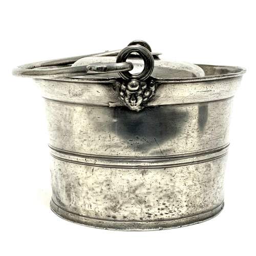 19th Century French Pewter Lidded Pail image-2
