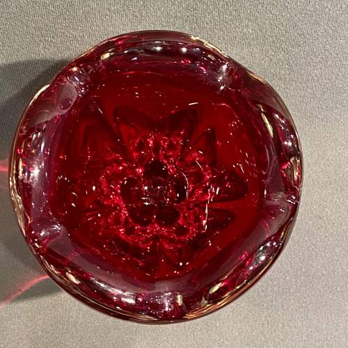 Whitefriars Glass Ruby Red Molar Vase image-4