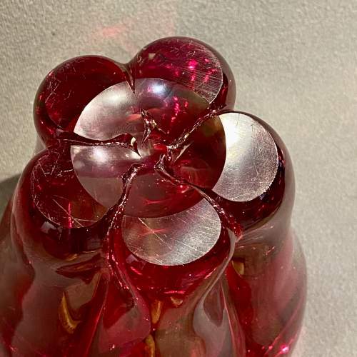 Whitefriars Glass Ruby Red Molar Vase image-6