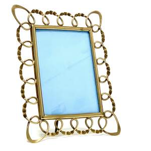 Antique Brass Ring Photograph Frame
