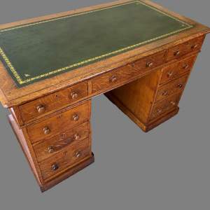 A Victorian Oak Desk