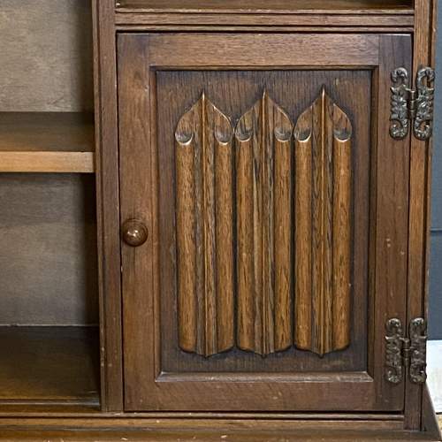 Arts and Crafts style Oak Bookcase image-3