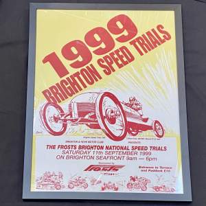 Framed 1999 Brighton Speed Trials Automobila Poster