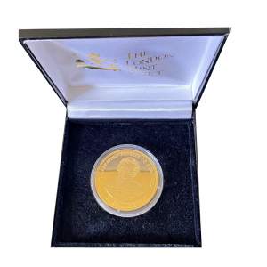 Diana Princess of Wales 925 Silver Gold Plated Five Pound Coin
