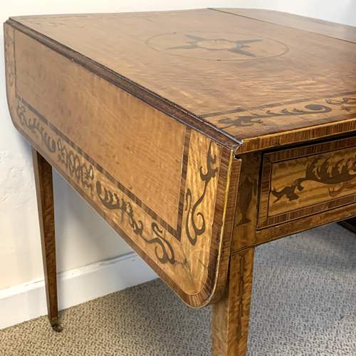 18th Century Marquetry Satinwood Pembroke Table image-5