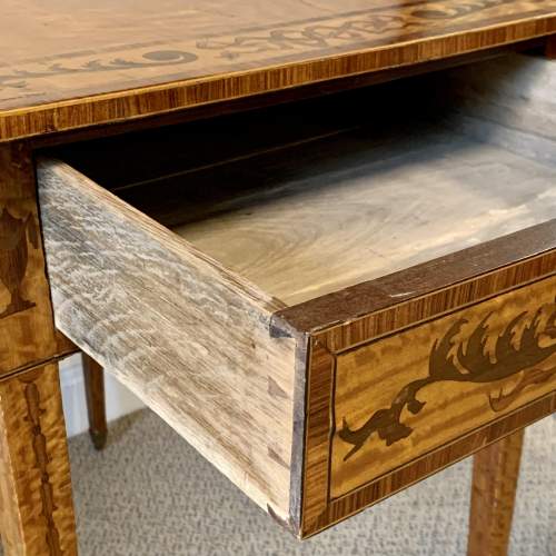 18th Century Marquetry Satinwood Pembroke Table image-6