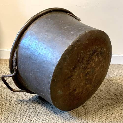 Large Georgian Two Handled Copper Cauldron image-4