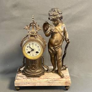 French Ormulo & Marble Mantel Clock