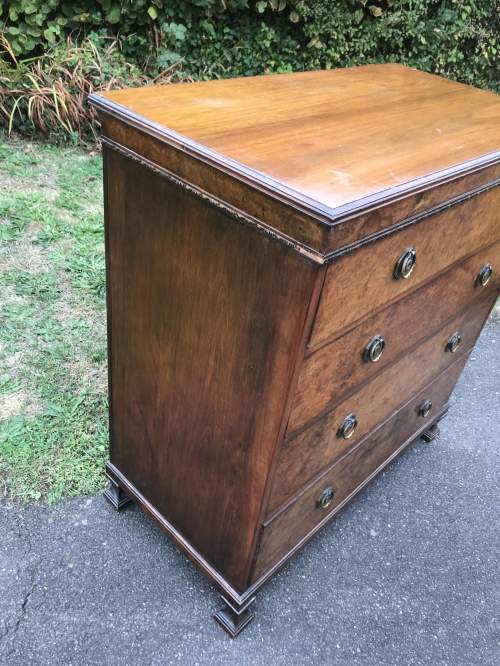 Antique Waring & Gillow Burr Walnut Chest of Drawers image-2
