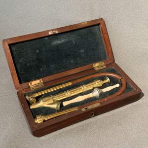 Victorian Mahogany Cased Syringe Set