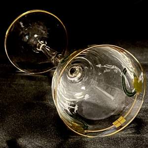 19th Century Theresienthal Wine Glass
