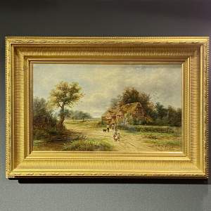 Signed Oil on Canvas Painting by Walter E Ellis