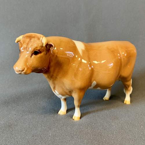 Beswick Champion Guernsey Bull Ceramic Figure image-1