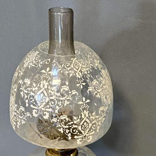 Victorian Cut Glass Beehive Oil Lamp image-3