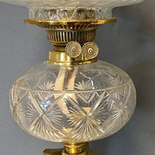 Victorian Cut Glass Beehive Oil Lamp image-4