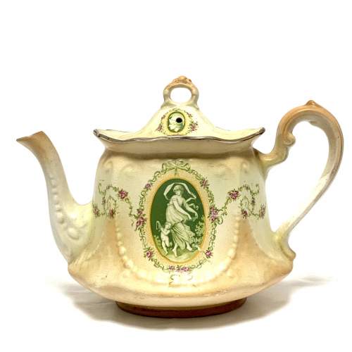 Edwardian Pottery Teapot image-1