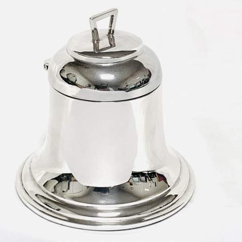 Early 20th Century Silver Bell Inkwell image-1