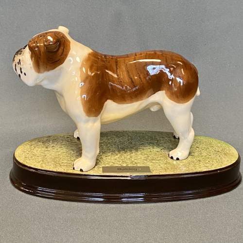 Beswick Bulldog on Plinth image-2