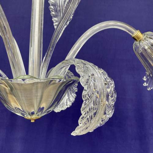Murano Venetian Glass 'Flowers & Foliage' Chandelier image-3