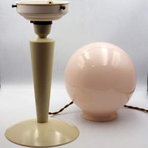Art Deco 1930s Cream Bakelite Table Lamp