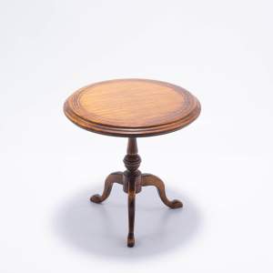 A Vintage Miniature Mahogany Tilt Top Table on Tripod Legs