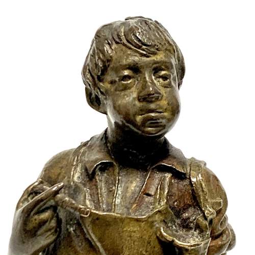19th Century Bronze of a Young Cobbler image-4