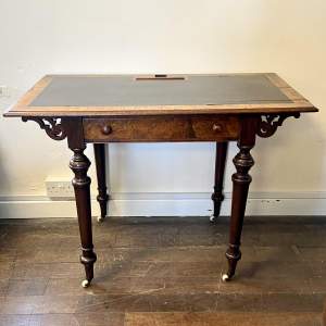 Mid Victorian Walnut Writing Table
