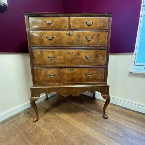 Antique George II Walnut Chest on Stand image-1