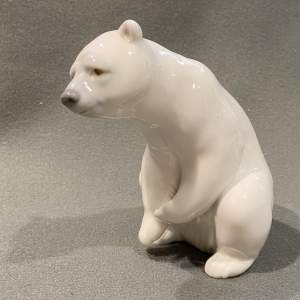 Lladro Resting Polar Bear Figure
