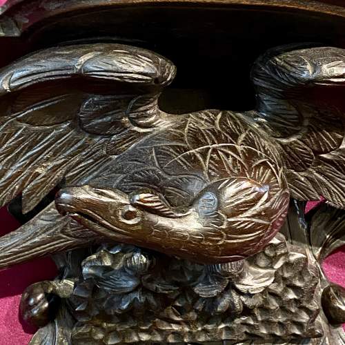 19th Century Black Forest Carved Eagle Wall Bracket image-2