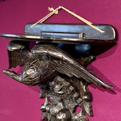 19th Century Black Forest Carved Eagle Wall Bracket image-4