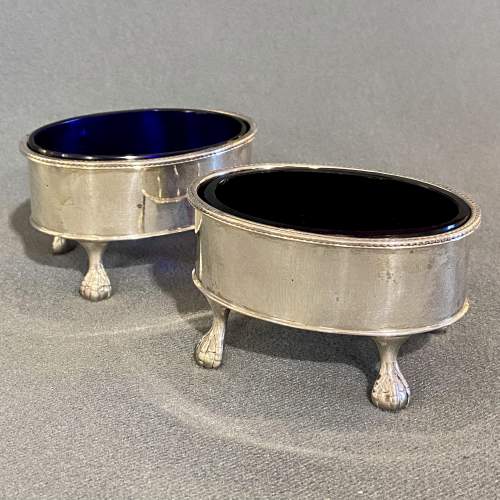 Pair of 19th Century Silver Salts image-1