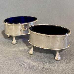 Pair of 19th Century Silver Salts