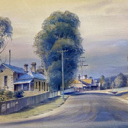 Kenneth Jack Watercolour Painting View of Wollombi image-2