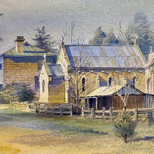 Kenneth Jack Watercolour Painting View of Wollombi image-4