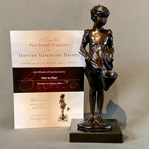 Sheree Valentine Daines Out to Play Bronze Figure image-6