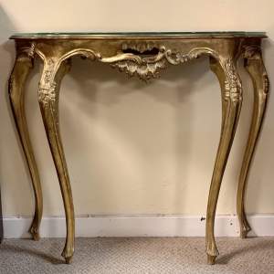 19th Century French Giltwood Console Table