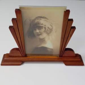 Art Deco Oak Photo Frame (23 cm High)