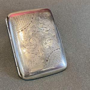 19th Century Silver Cigarette Case