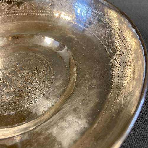 Decorative Middle Eastern Silver Plated Bowl image-3