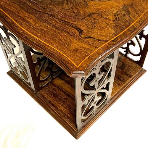 Victorian Rosewood Revolving Table Top Bookcase image-2