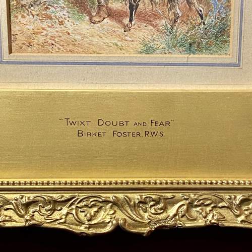 Watercolour of Twixt Doubt and Fear by Myles Birkitt Foster RWS image-3