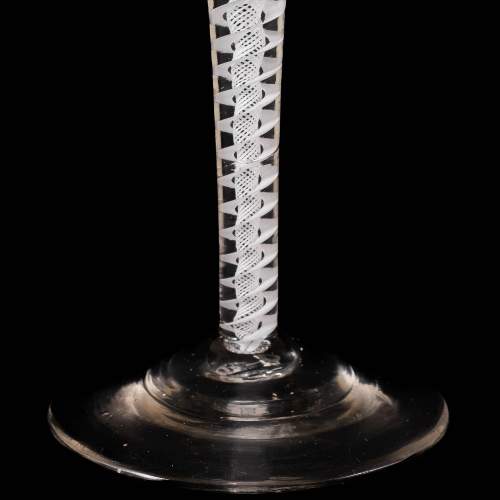 Jacobite Opaque Twist Glass Goblet image-3