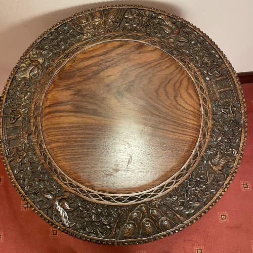 19th Century Rosewood Carved Circular Table image-2