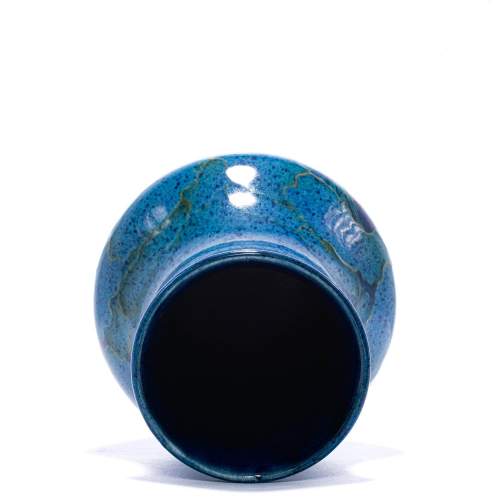 Antique English William Moorcroft Moonlit Blue Vase image-5