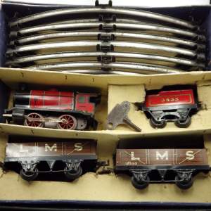 Hornby O Gauge 1950s M1 Goods Vintage Boxed Clockwork Train Set