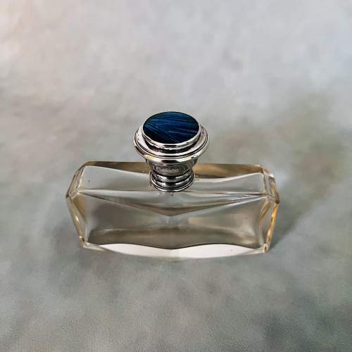 Silver Collared Butterfly Wing Scent Bottle from 1923 image-1