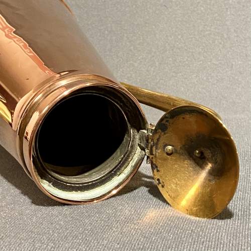 19th Century Benson Copper & Brass Lidded Jug image-6