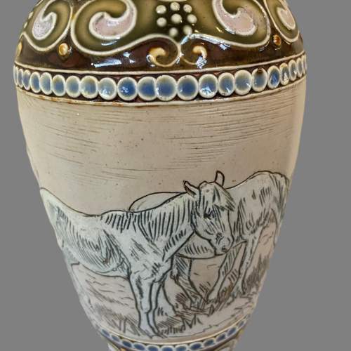 A Doulton Lambeth Urn Shaped Vase by Hannah Barlow image-2