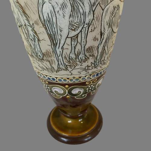 A Doulton Lambeth Urn Shaped Vase by Hannah Barlow image-4